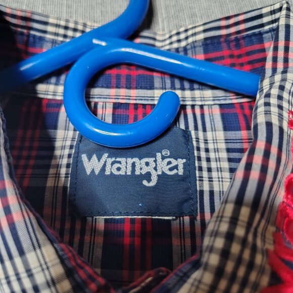 PBR World Finals Wrangler Shirt Mens Long Sleeve Pearl Snap FORD Embroidered - Picture 7 of 14